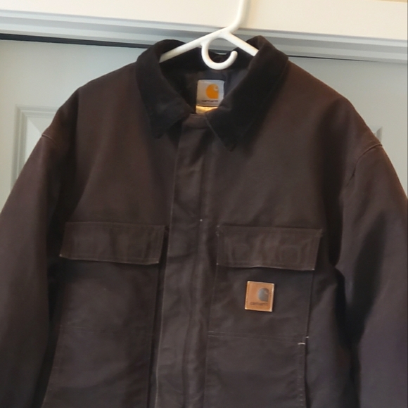 Carhartt Jacket Early 2000s Chocolate Brown XL Tall - Picture 5 of 10